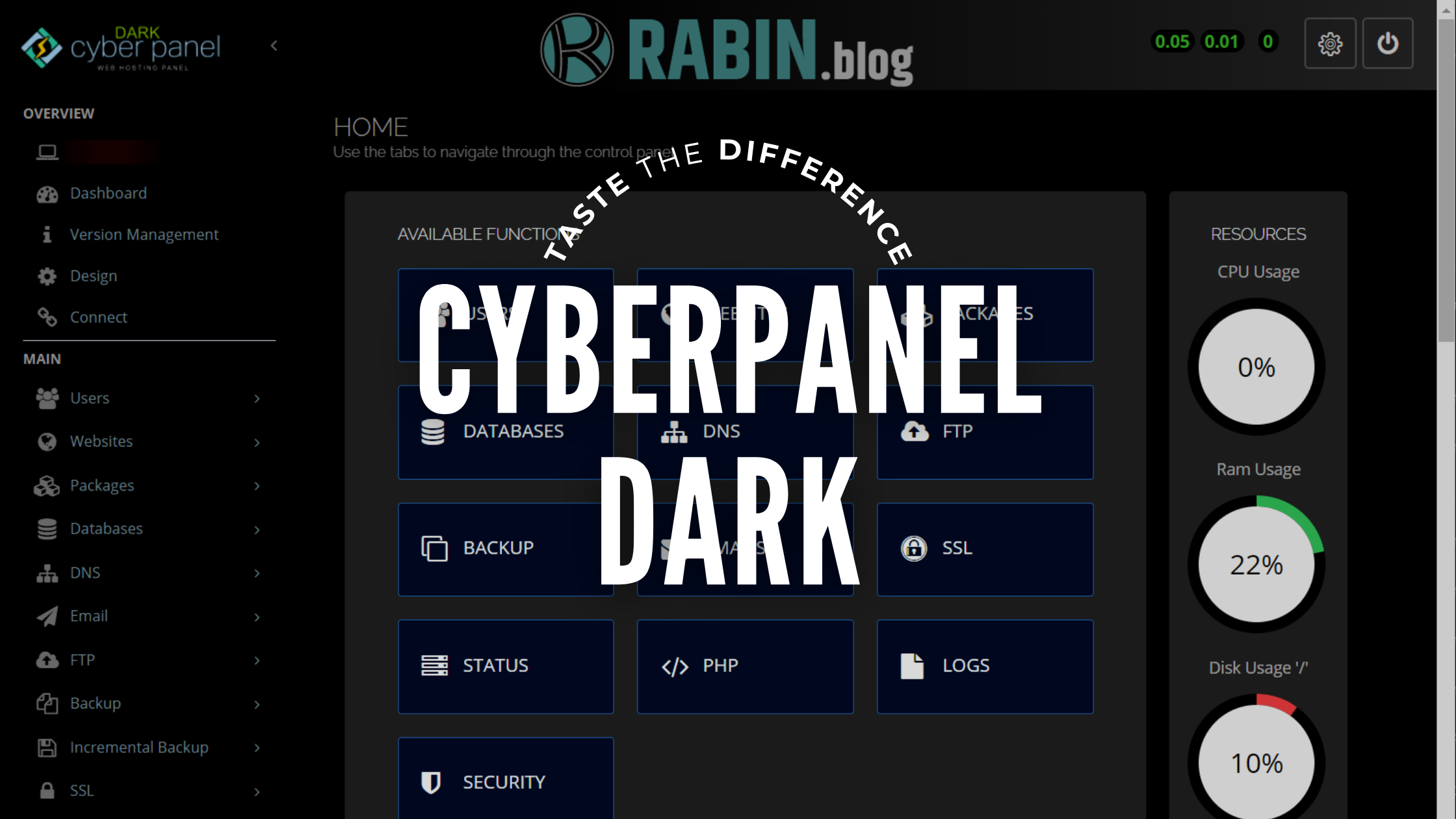 Dark Mode Theme for CyberPanel Openlitespeed UI