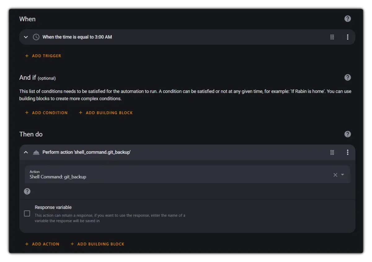 Home Assistant Sample Automation