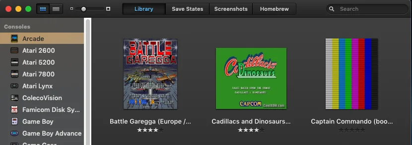 Games added to the OpenEmu library