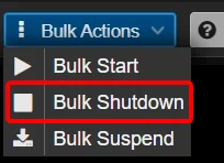 Bulk Shutdown option in Proxmox